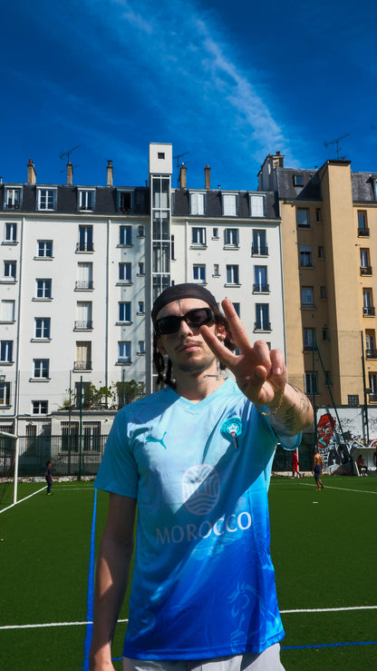 Maroc – Maillot Concept 2025 – Bleu & Cyan