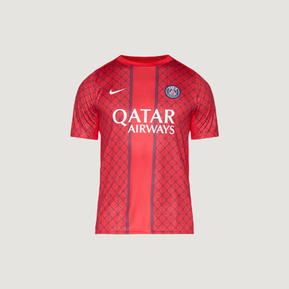 Paris Saint-Germain – Maillot Pré-Match 2025/2026 – Rouge & Bleu Nuit
