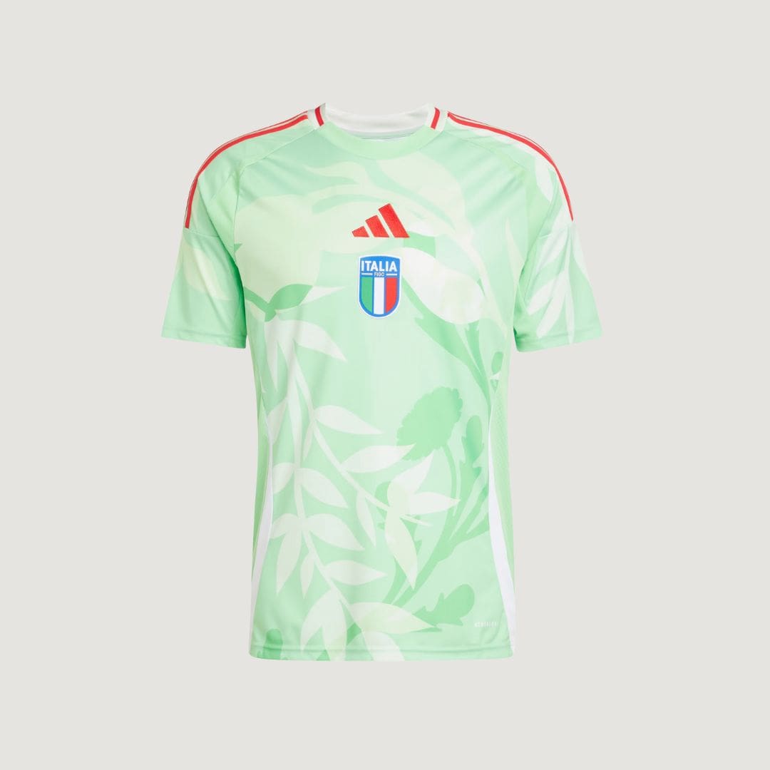 Italie – Maillot Extérieur 2025/26 (Équipe Féminine) – Vert Clair, Blanc & Rouge