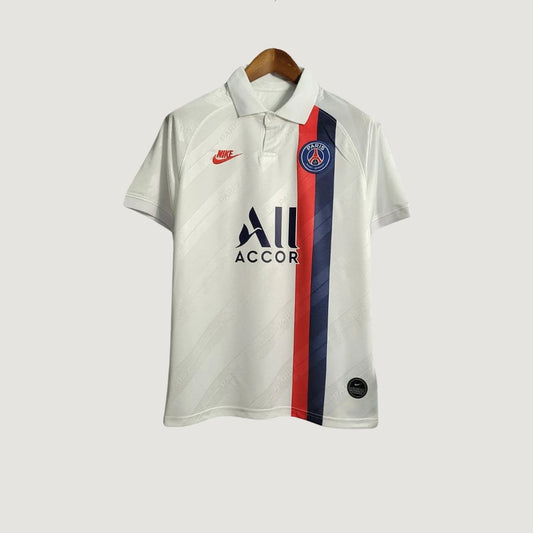 Paris Saint Germain ( PSG ) - Maillot Rétro 19/20 - Blanc
