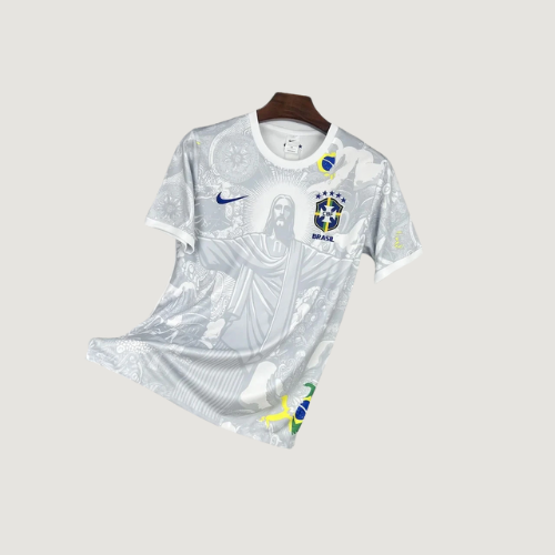 Brésil – Maillot Concept 25/26  – Blanc, Gris