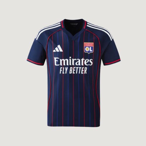 Olympique Lyonnais – Maillot Extérieur 25/26 – Bleu Marine/Rouge