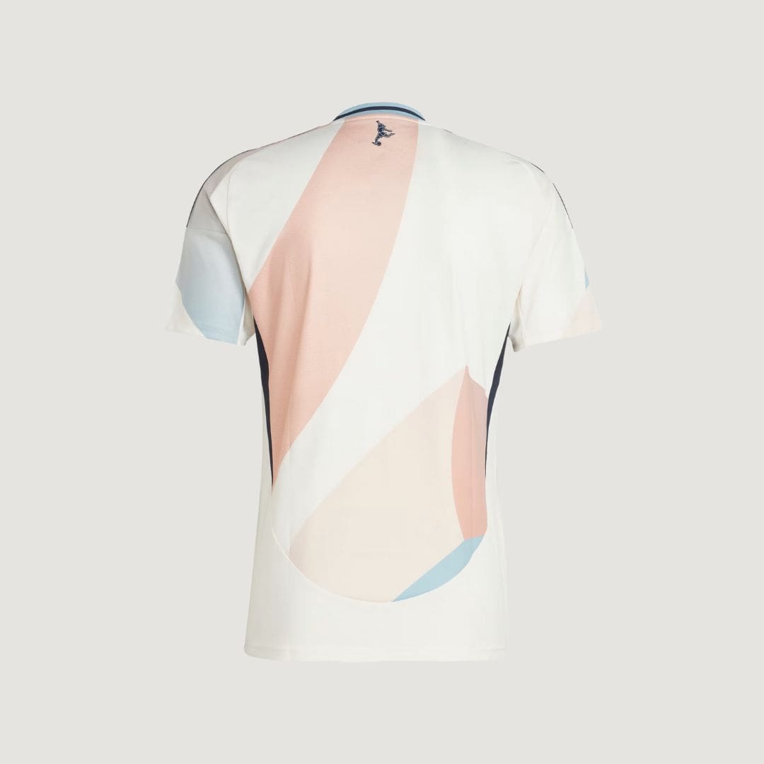 Espagne – Maillot Extérieur 2025/26 (Équipe Féminine) – Blanc, Bleu Ciel & Corail