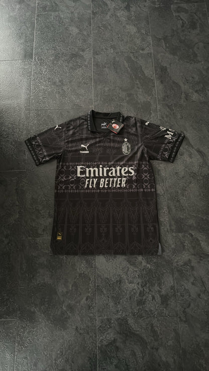 AC Milan - Maillot x PLEASURES Forth 23/24 - Noir