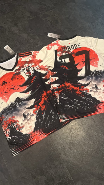 Japon - Maillot Concept - Noir, Blanc, Rouge