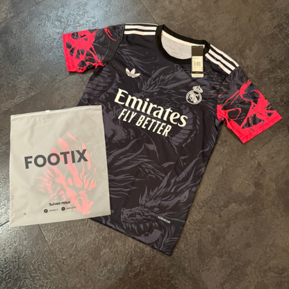 Real Madrid - Maillot concept - Dragons Noir, Rouge