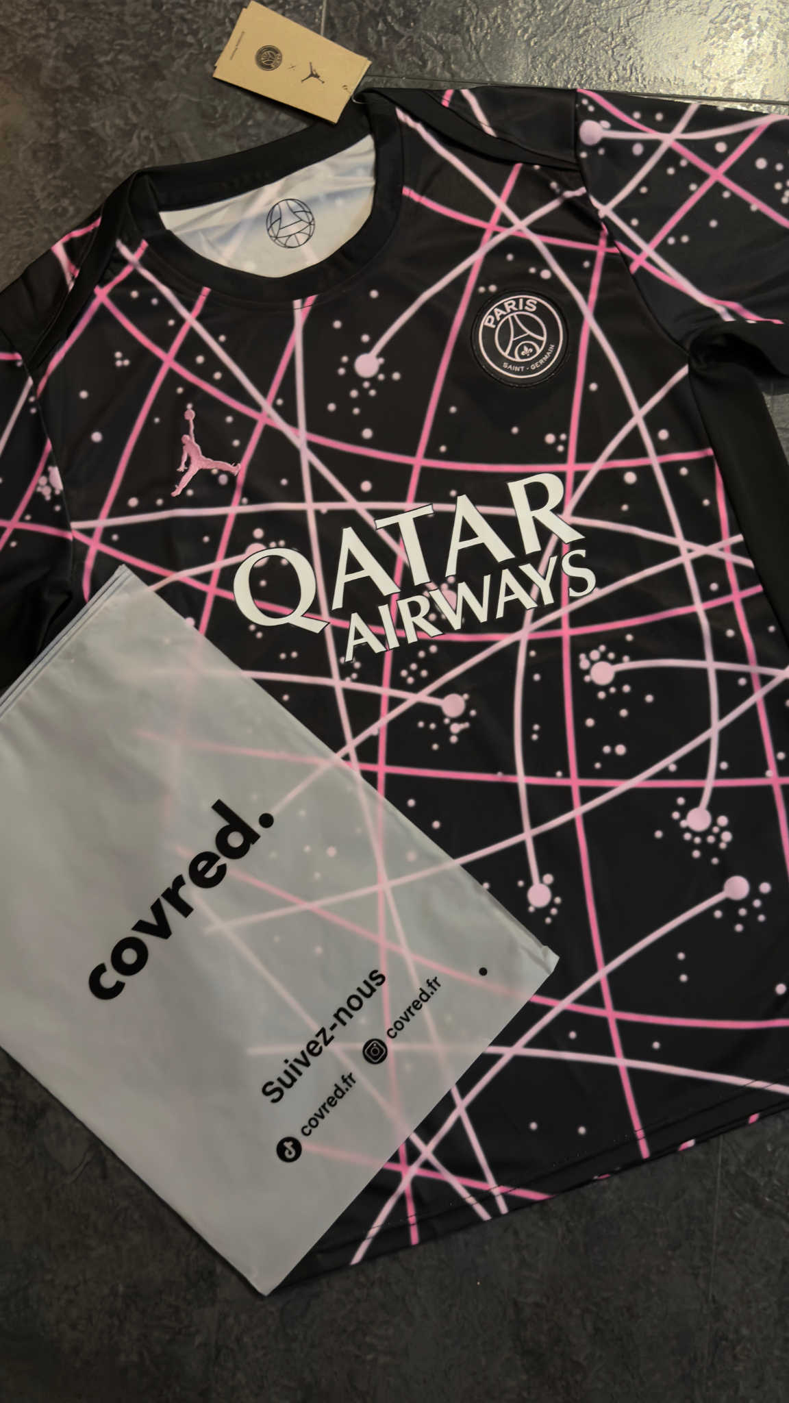 Paris Saint-Germain – Maillot Entraînement 25/26 – Noir,Rose