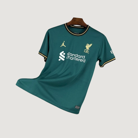 Liverpool FC – Maillot Édition Spéciale 2025/26 – Vert Émeraude, Doré