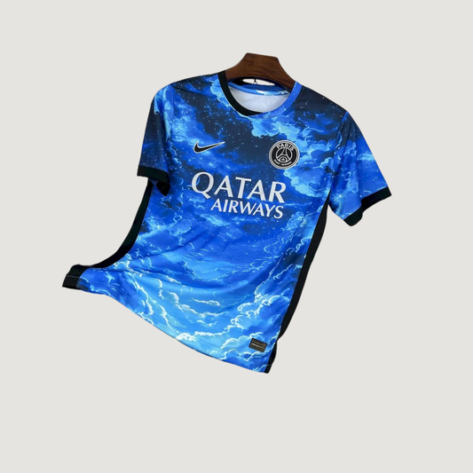 Paris Saint-Germain ( PSG ) – Maillot Spécial 25/26 – Bleu Nuit & Nuages