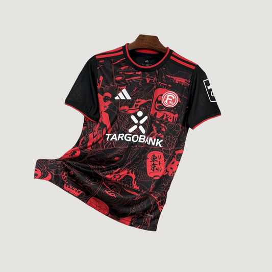 Fortuna Düsseldorf – Maillot 2025/26 – Noir, Rouge