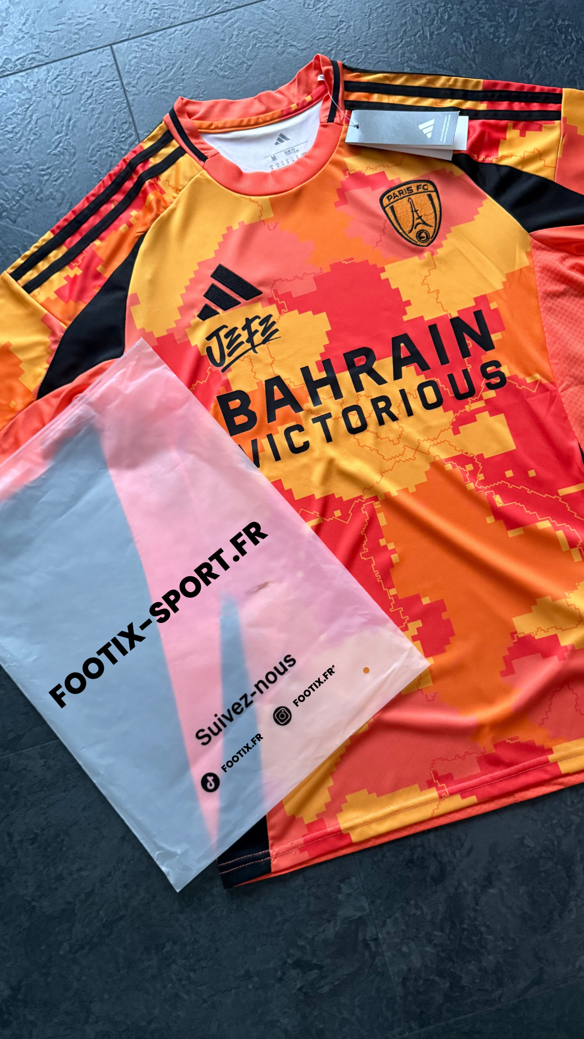 Paris FC - Maillot Ninho 2025 – Orange