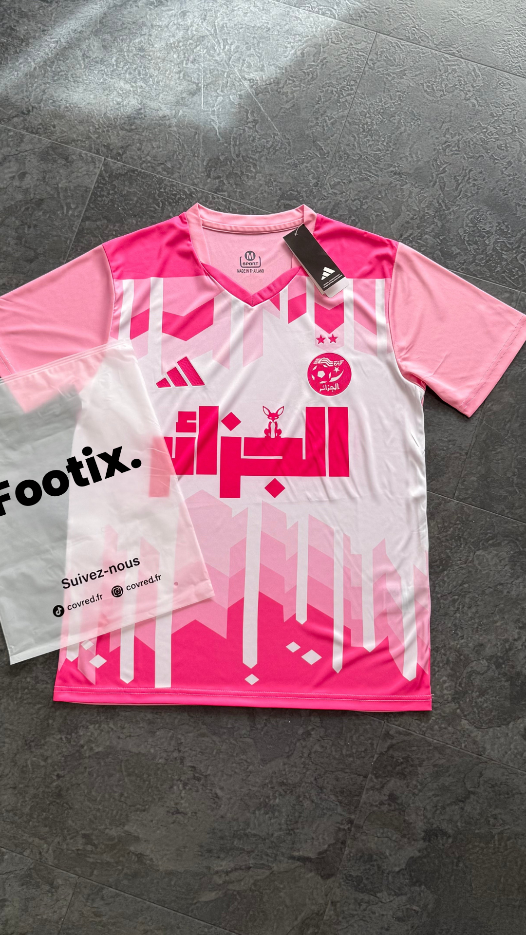 Algérie – Maillot Concept 2026 – Rose, Blanc
