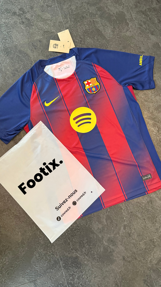FC Barcelone – Maillot Domicile 2025/26 – Bleu, Grenat & Jaune