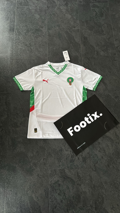 Maroc - Maillot Extérieur 24/25 - Blanc, Vert, Rouge