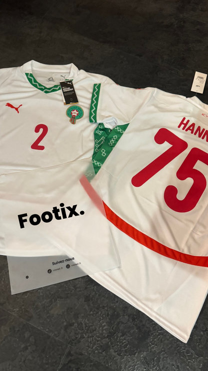 Maroc - Maillot Extérieur 24/25 - Blanc, Vert, Rouge
