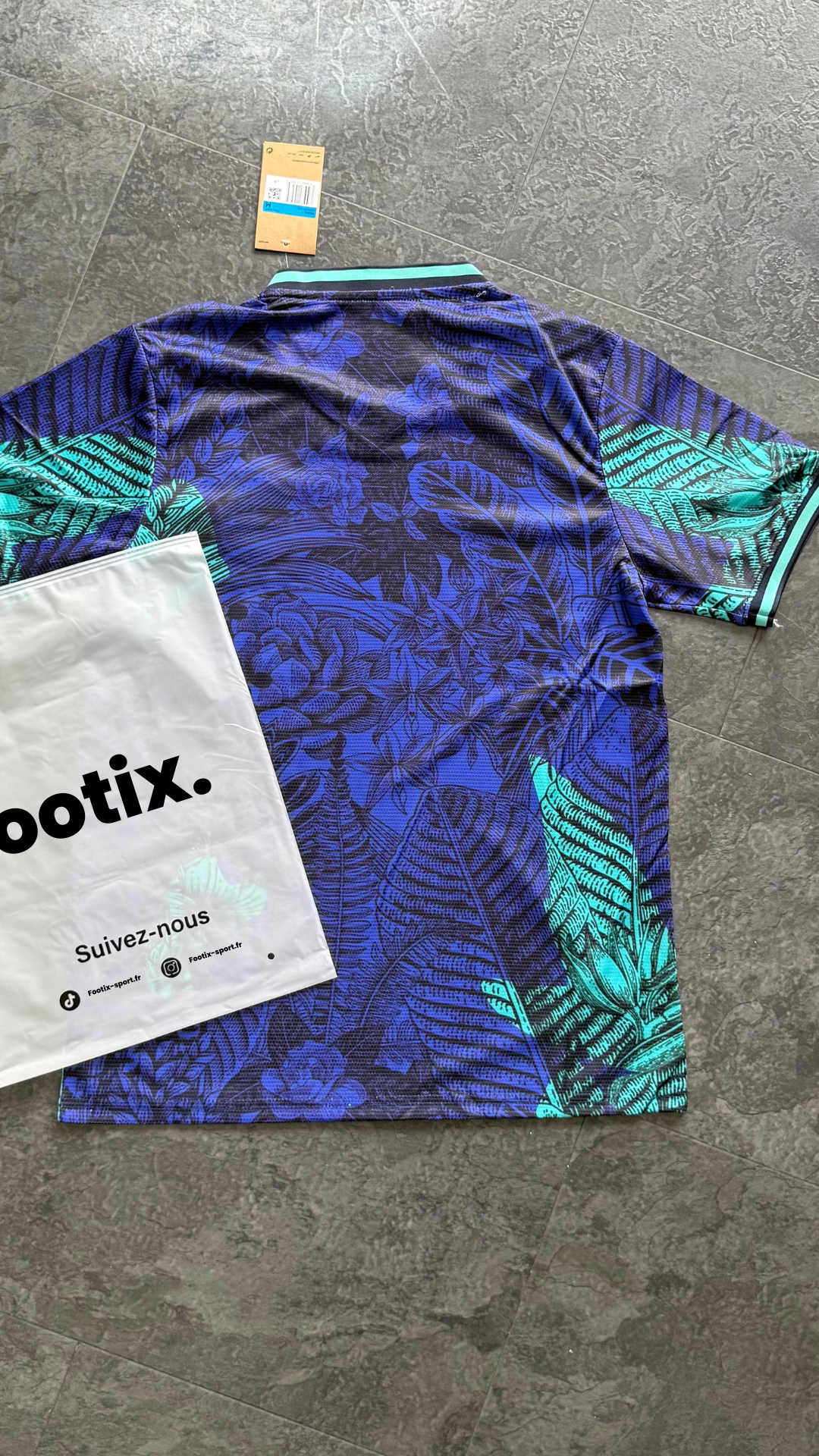 Brésil – Maillot Concept 2026 – Bleu, Tropicale