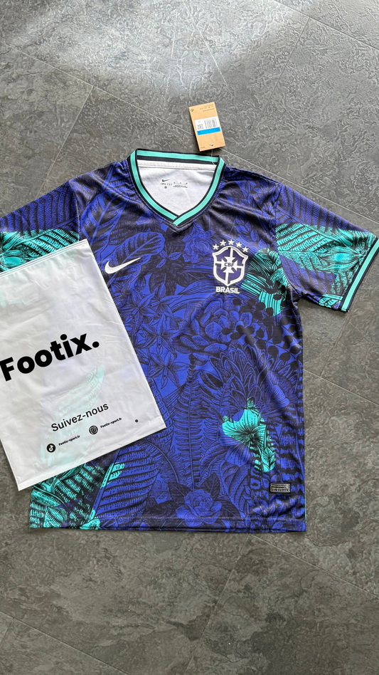 Brésil – Maillot Concept 2026 – Bleu, Tropicale