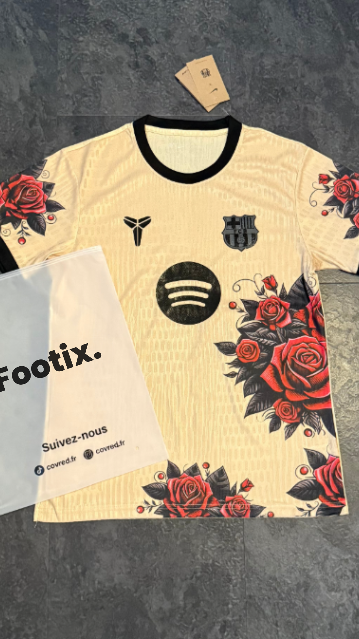 FC Barcelone – Maillot Concept 2025/26 – Beige, Noir, Rouge