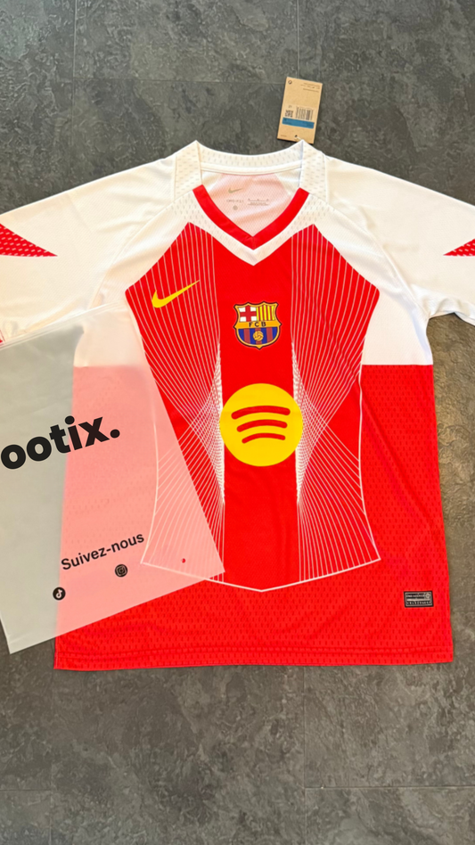 FC Barcelone – Maillot Concept 2025/26 – Blanc, Rouge, Jaune