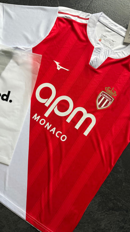 AS Monaco - Maillot domicile 25/26 - Rouge, Blanc