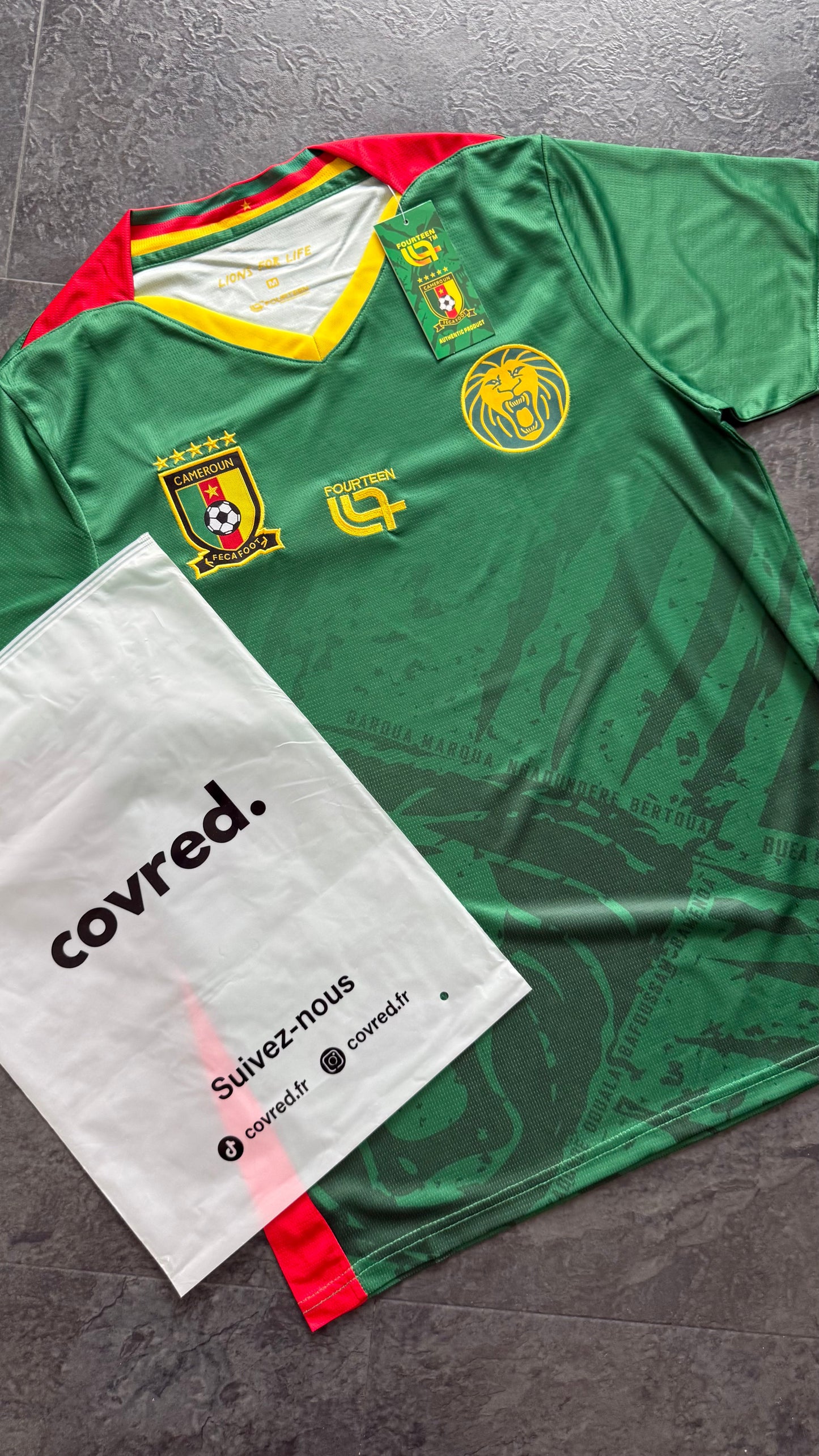 Cameroun – Maillot Domicile 2025/26 – Vert