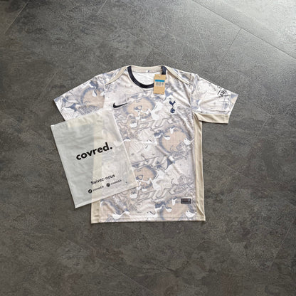 Tottenham – Maillot Pré-Match 2025/26 – Blanc, Beige