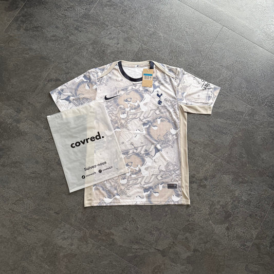 Tottenham – Maillot Pré-Match 2025/26 – Blanc, Beige