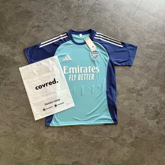 Arsenal – Maillot d’Entraînement 2025/26 – Bleu marine, turquoise