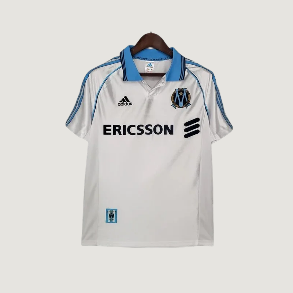 Olympique de Marseille – Maillot Rétro 1998/99 – Blanc Bleu