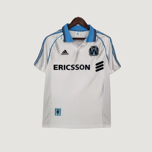 Olympique de Marseille – Maillot Rétro 1998/99 – Blanc Bleu