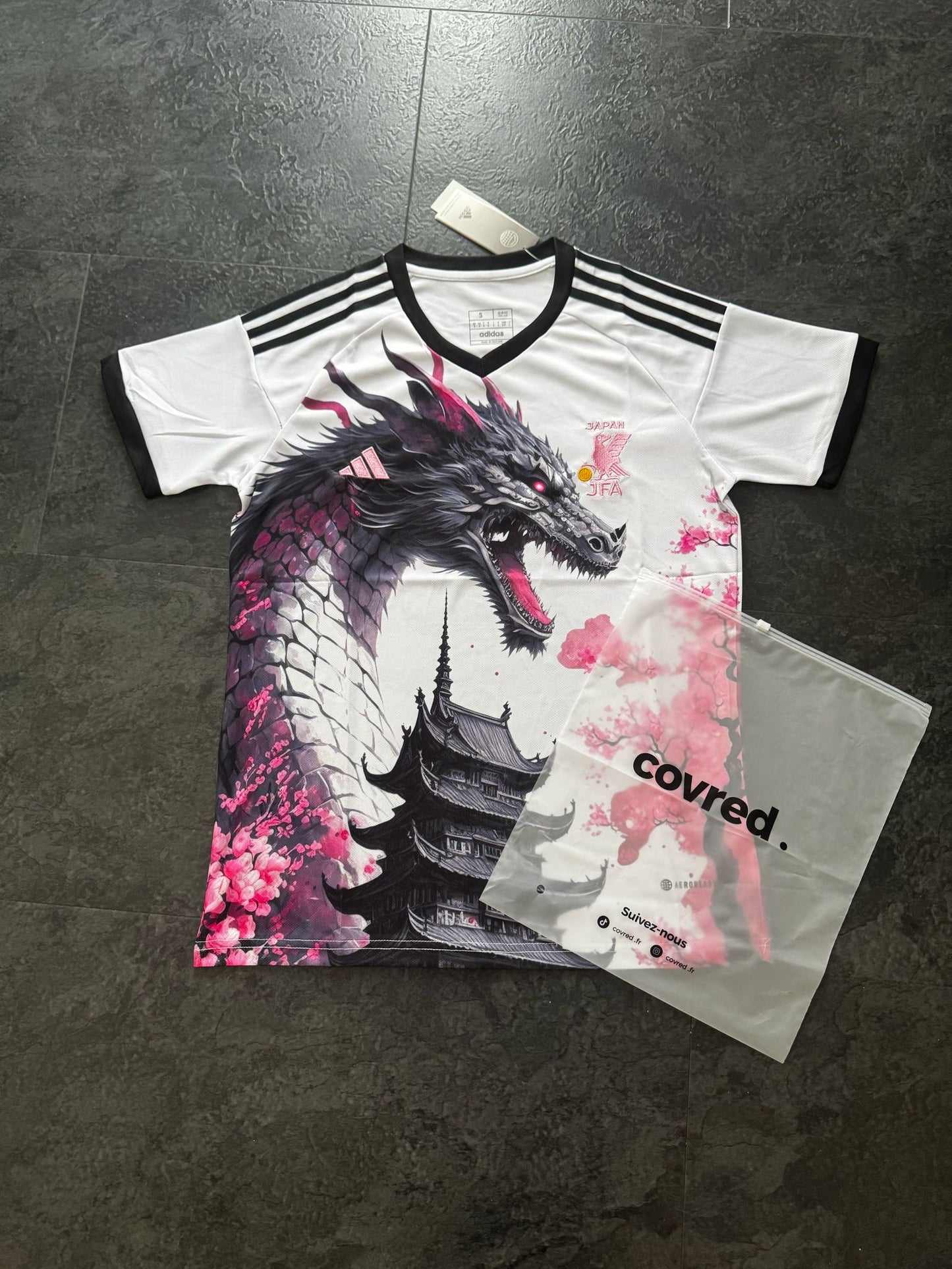 Japon – Maillot Concept – Blanc Noir Rose