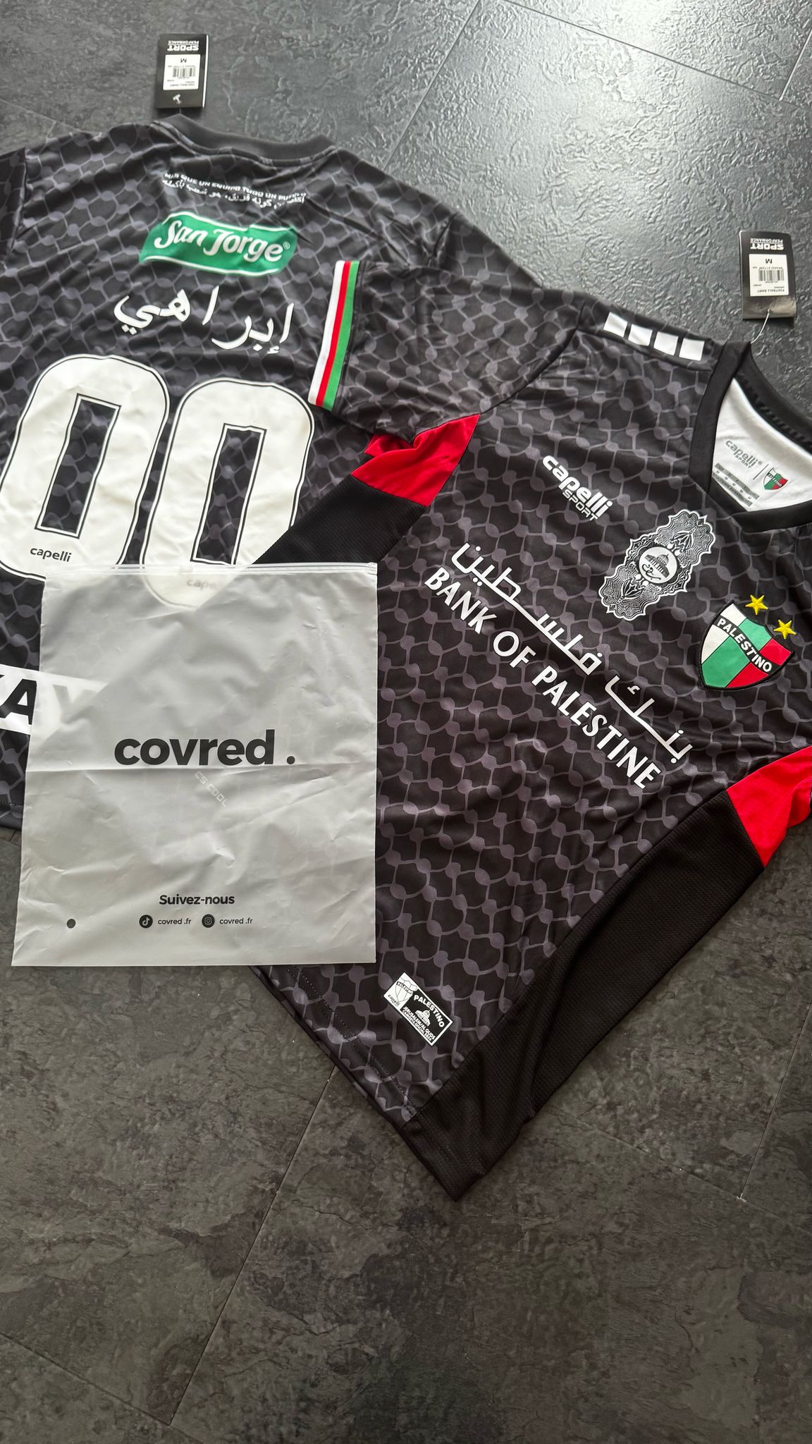 Palestino - Maillot Extérieur 24/25 - Noir