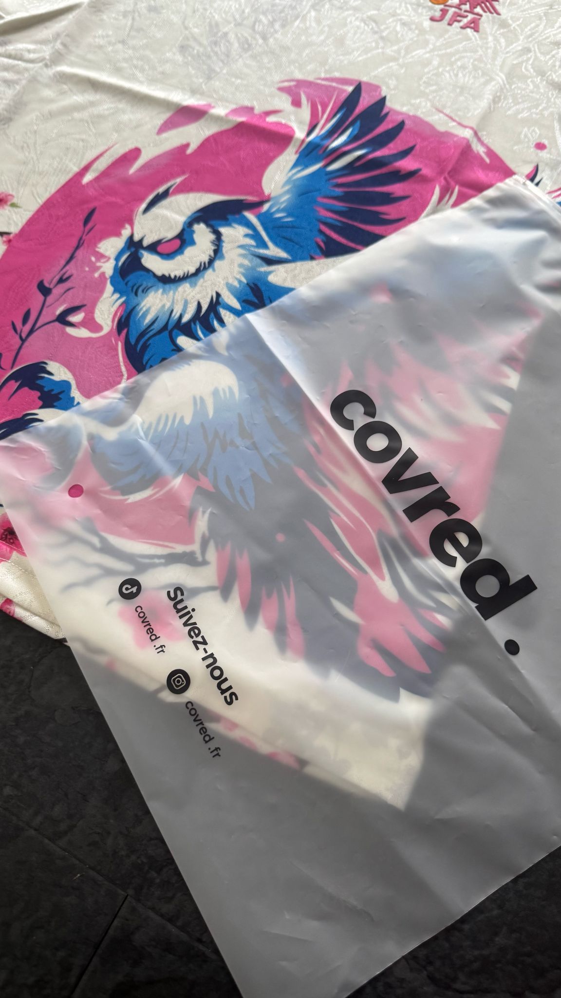 Japon – Maillot Concept – Blanc Rose Bleu
